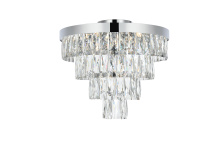 Elegant Lighting 1060F18C - Josephine 18 inch Flush Mount in Chrome