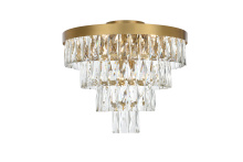 Elegant Lighting 1060F18SG - Josephine 18 inch Flush Mount in Satin Gold