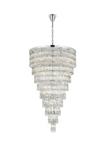 Elegant Lighting 1060SR41C - Josephine 41 inch Rectangular Chandelier in Chrome