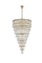Elegant Lighting 1060SR41SG - Josephine 41 inch Rectangular Chandelier in Satin Gold