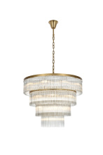 Elegant Lighting 1070G40SG - Harlow 40 inch Chandelier in Satin Gold