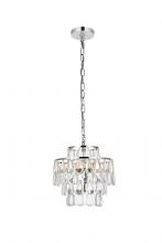 Elegant Lighting 1102D12C - Mila 12 Inch Pendant in Chrome