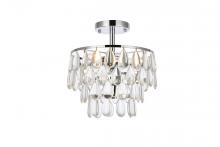 Elegant Lighting 1103F12C - Mila 12 Inch Flush Mount in Chrome