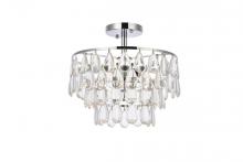 Elegant Lighting 1103F14C - Mila 14 Inch Flush Mount in Chrome