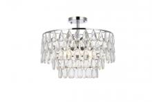Elegant Lighting 1103F18C - Mila 18 Inch Flush Mount in Chrome