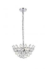 Elegant Lighting 1104D14C - Emilia 14 Inch Pendant in Chrome