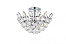 Elegant Lighting 1105F14C - Emilia 14 Inch Flush Mount in Chrome
