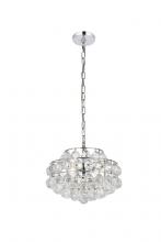Elegant Lighting 1106D14C - Savannah 14 Inch Pendant in Chrome