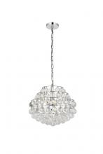 Elegant Lighting 1106D16C - Savannah 16 Inch Pendant in Chrome