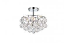 Elegant Lighting 1107F12C - Savannah 12 Inch Flush Mount in Chrome