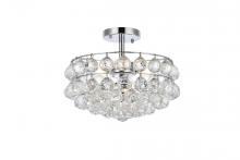 Elegant Lighting 1107F14C - Savannah 14 Inch Flush Mount in Chrome