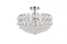 Elegant Lighting 1107F16C - Savannah 16 Inch Flush Mount in Chrome