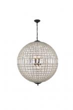 Elegant Lighting 1205G36DB/RC - Olivia 8 light Dark Bronze Chandelier Clear Royal Cut Crystal