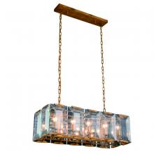 Elegant Lighting 1212D34GI - Monaco 10 light Golden Iron Chandelier Clear Glass Crystal