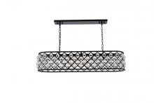 Elegant Lighting 1216G50MB/RC - Madison 7 light Matte Black Chandelier Clear Royal Cut Crystal