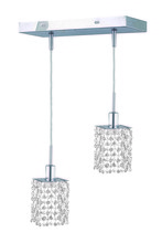 Elegant Lighting 1282D-O-S-CL/SA - Mini 2 light Chrome Pendant