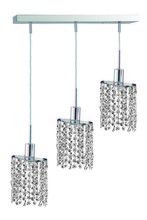 Elegant Lighting 1283D-O-E-CL/SS - Mini 3 light Chrome Pendant