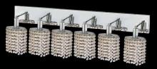 Elegant Lighting 1286W-O-E-CL/RC - 1286 Mini Collection Wall Fixture Oblong Canopy D40inx5in  H13.5in Ellipse Pendant  Lt:6 Chrome Fini