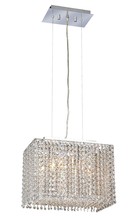 Elegant Lighting 1291D14C-CL/SS - Moda 2 light Chrome Chandelier