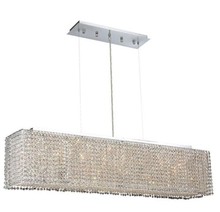 Elegant Lighting 1291D46C-CL/SS - Moda 6 light Chrome Chandelier