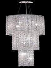 Elegant Lighting 1298G63C-CL/RC - 1298 Moda Collection Large Hanging Fixture D16in H63in Lt:9 Chrome Finish  (Royal Cut Crystals)