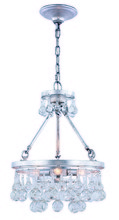 Elegant Lighting 1509D15SL - Bettina 3 light Silver Leaf Pendant Clear Royal Cut Crystal