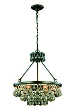 Elegant Lighting 1509D22BZ - Bettina 6 light Bronze Pendant Clear Royal Cut Crystal