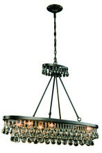 Elegant Lighting 1509G44BZ - Bettina 8 light Bronze Pendant Clear Royal Cut Crystal