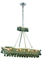 Elegant Lighting 1509G44PN/RC - Bettina 8 light Polished Nickel Pendant Clear Royal Cut Crystal