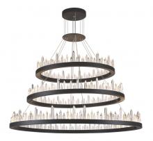 Elegant Lighting 1705G3LSDG - Malta 128 light Satin Dark Grey Chandelier Clear Royal Cut Crystal