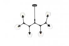 Elegant Lighting 1712G49BK - Cavoli 49 Inch Chandelier in Black