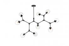Elegant Lighting 1712G60BK - Cavoli 60 Inch Chandelier in Black