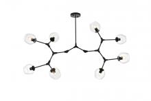 Elegant Lighting 1712G61BK - Cavoli 61 Inch Chandelier in Black
