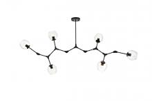Elegant Lighting 1712G70BK - Cavoli 70 Inch Chandelier in Black
