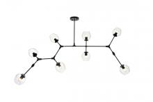 Elegant Lighting 1712G74BK - Cavoli 74 Inch Chandelier in Black