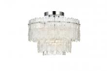 Elegant Lighting 1780F15C - Emilia 15 Inch Flush Mount Light in Chrome