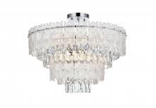 Elegant Lighting 1780F25C - Emilia 25 inch Flush Mount in Chrome