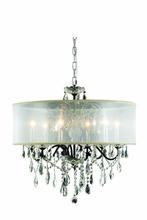 Elegant Lighting 2016D24DB+SH/SS - St. Francis 6 light Dark Bronze Chandelier