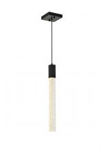 Elegant Lighting 2066D5BK - Weston 1 Light Pendant in Black