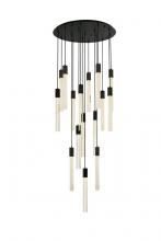 Elegant Lighting 2067G36BK - Weston 16 Lights Pendant in Black