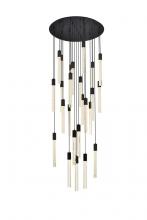 Elegant Lighting 2067G42BK - Weston 25 Lights Pendant in Black