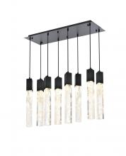 Elegant Lighting 2088D36BK - Aurora 36 inch Pendant in Black