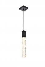 Elegant Lighting 2088D5BK - Aurora 5 inch Pendant in Black