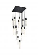Elegant Lighting 2088G30BK - Aurora 30 inch Pendant in Black