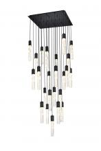 Elegant Lighting 2088G36BK - Aurora 36 inch Chandelier in Black