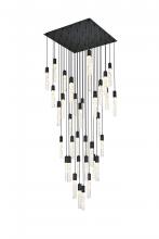 Elegant Lighting 2088G42BK - Aurora 42 inch Chandelier in Black