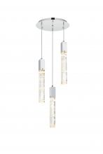 Elegant Lighting 2089D16BK - Aurora 16 inch Chandelier in Black