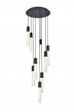 Elegant Lighting 2089D24BK - Aurora 24 inch Chandelier in Black
