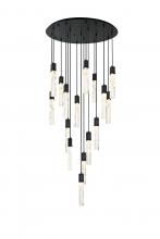 Elegant Lighting 2089G36BK - Aurora 36 inch Chandelier in Black