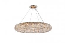 Elegant Lighting 2114G52G/RC - Paris 20 Light Brass Chandelier Clear Royal Cut Crystal